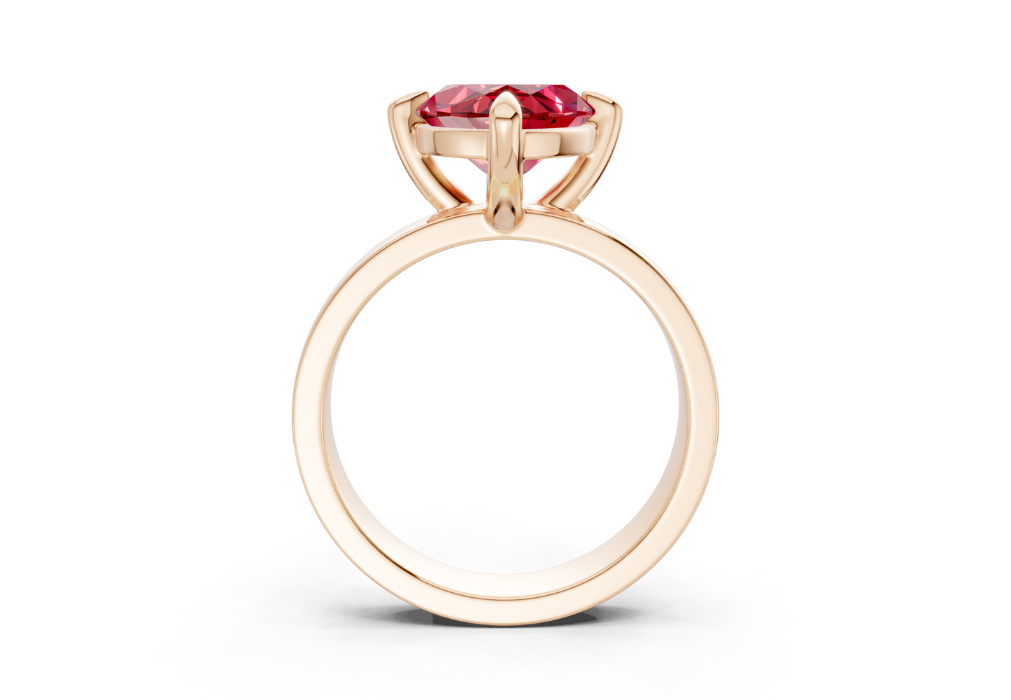 Cascade Ruby Gemstone Solitaire Marquise Cut 4mm Engagement Ring