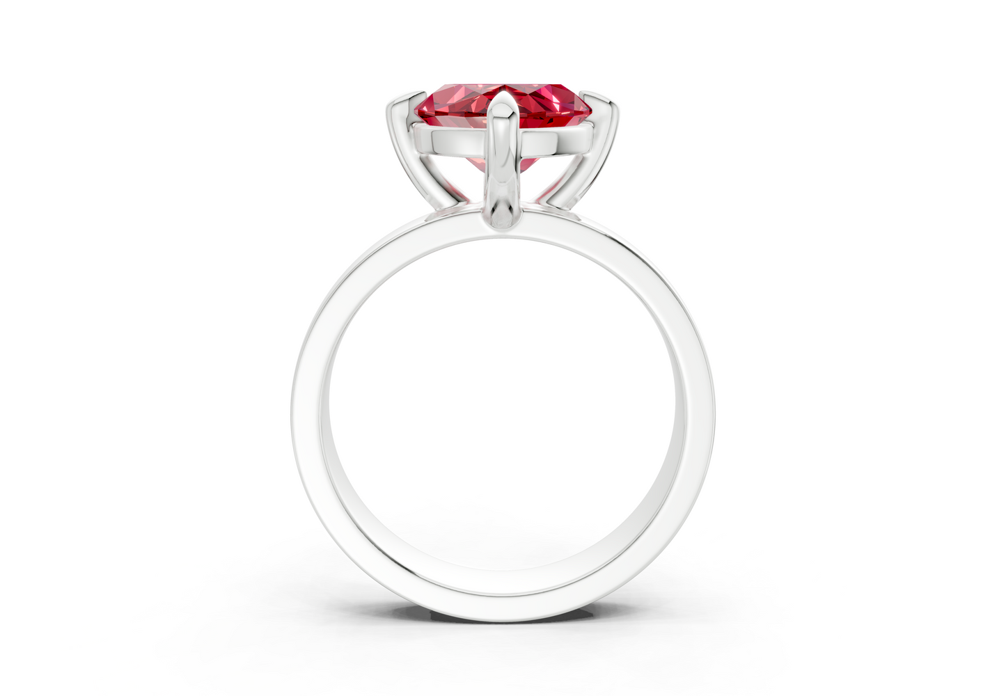 Cascade Ruby Gemstone Solitaire Marquise Cut 4mm Engagement Ring