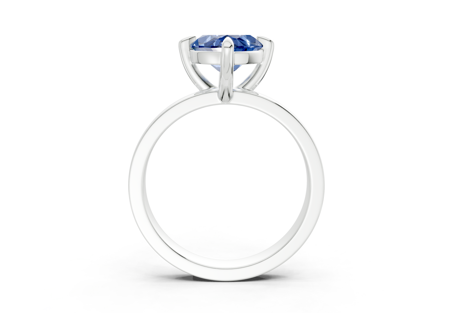 Aspen Sapphire Gemstone Solitaire Marquise Cut 3mm Engagement Ring