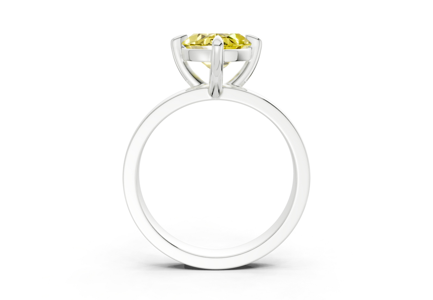 Aspen Yellow Diamond Solitaire Marquise Cut 3mm Engagement Ring