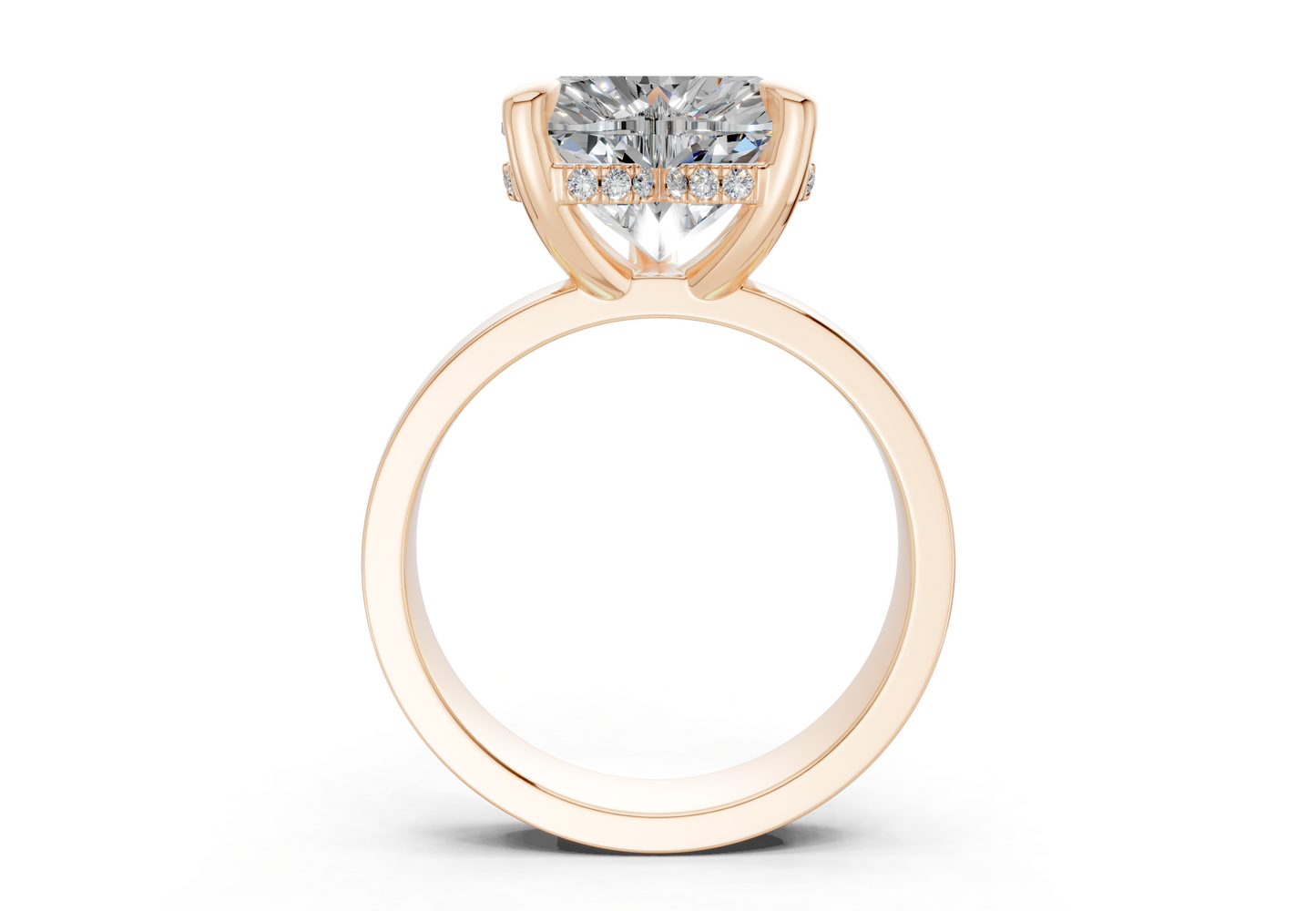 Echo Diamond Solitaire Heart Cut 4mm Engagement Ring
