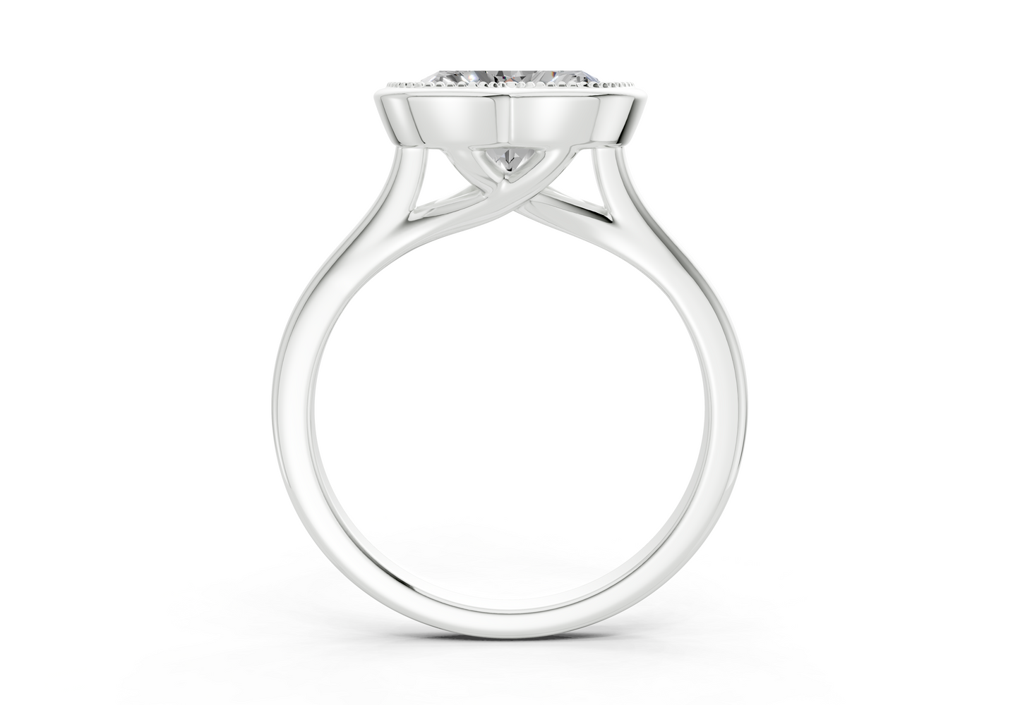 The Hudson Bezel Solitaire Engagement Ring