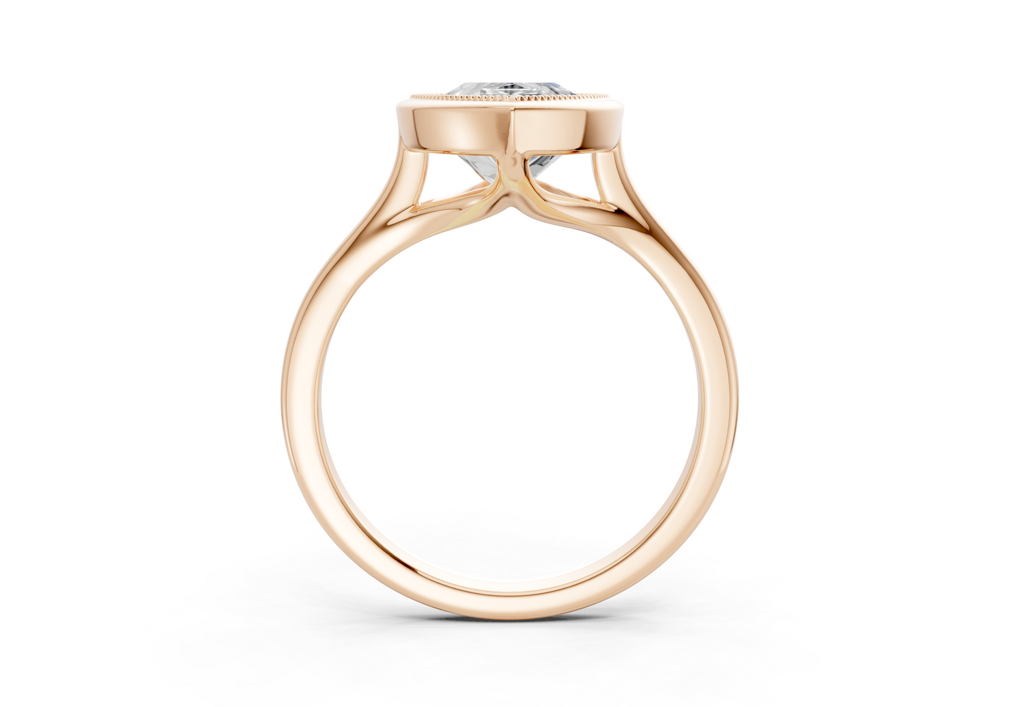 The Hudson Bezel Solitaire Engagement Ring