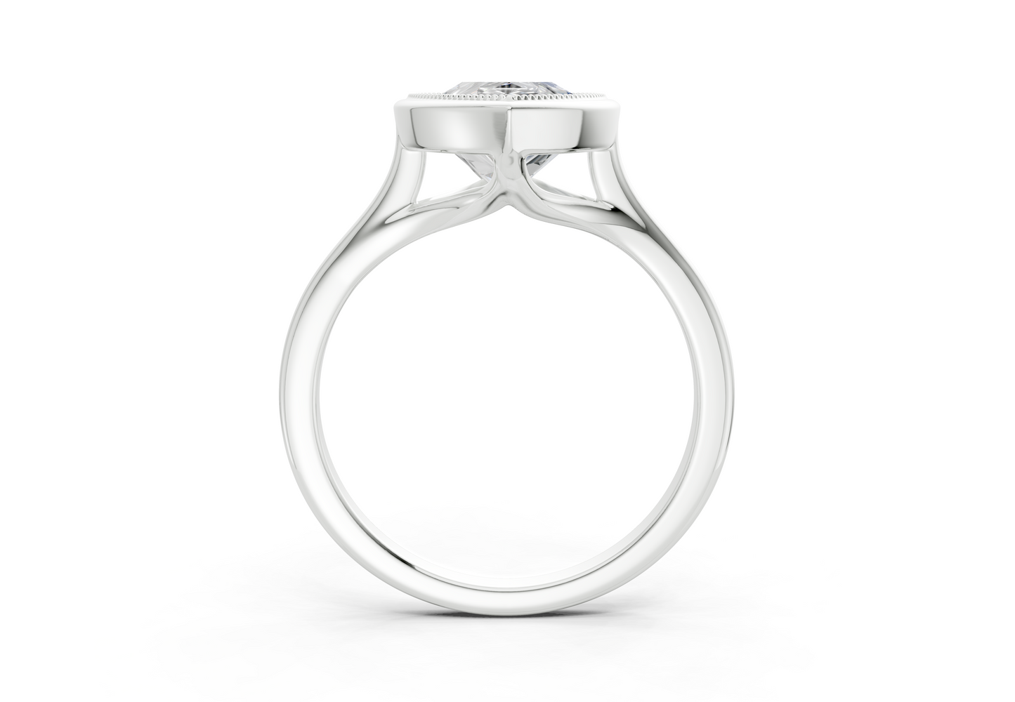 The Hudson Bezel Solitaire Engagement Ring