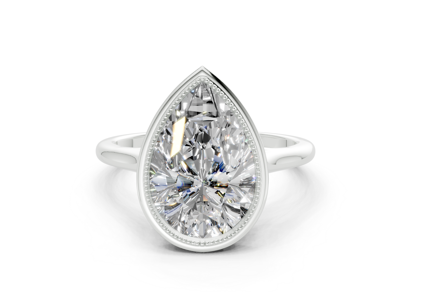 The Hudson Bezel Solitaire Engagement Ring