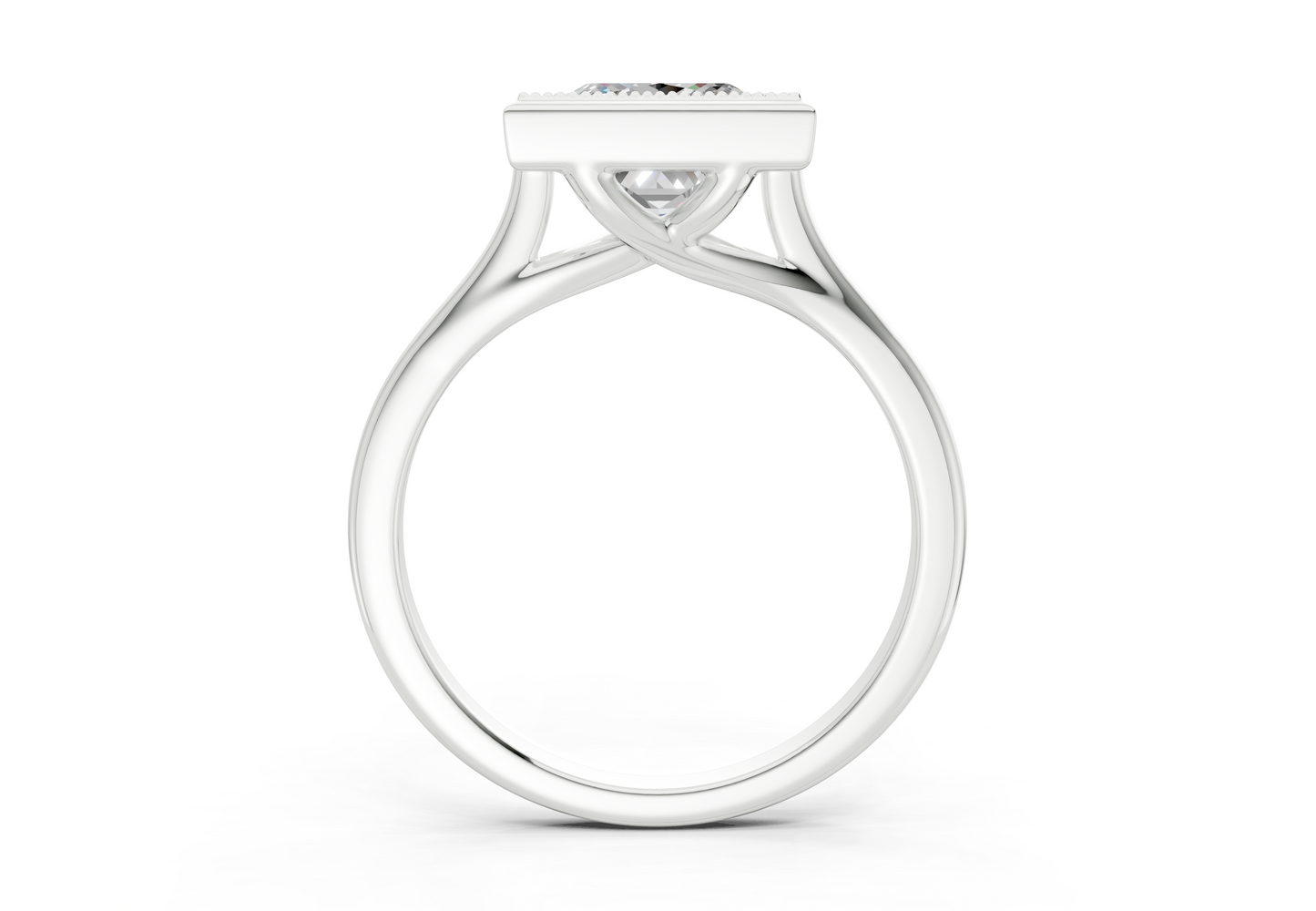 The Hudson Bezel Solitaire Engagement Ring