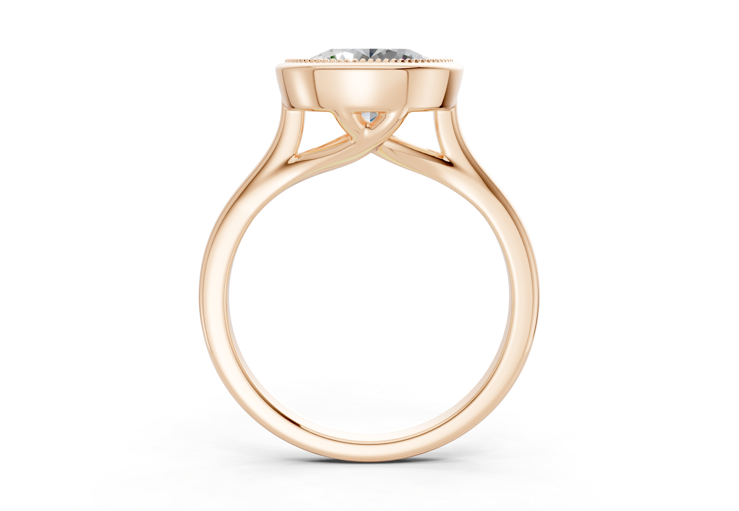 The Hudson Bezel Solitaire Engagement Ring