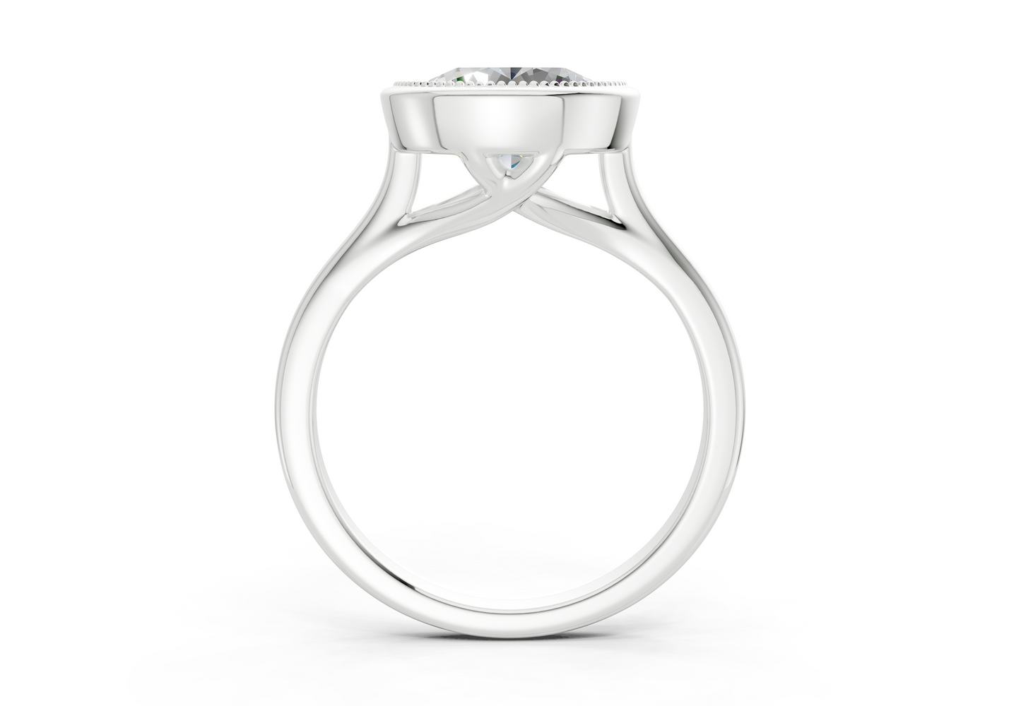 The Hudson Bezel Solitaire Engagement Ring