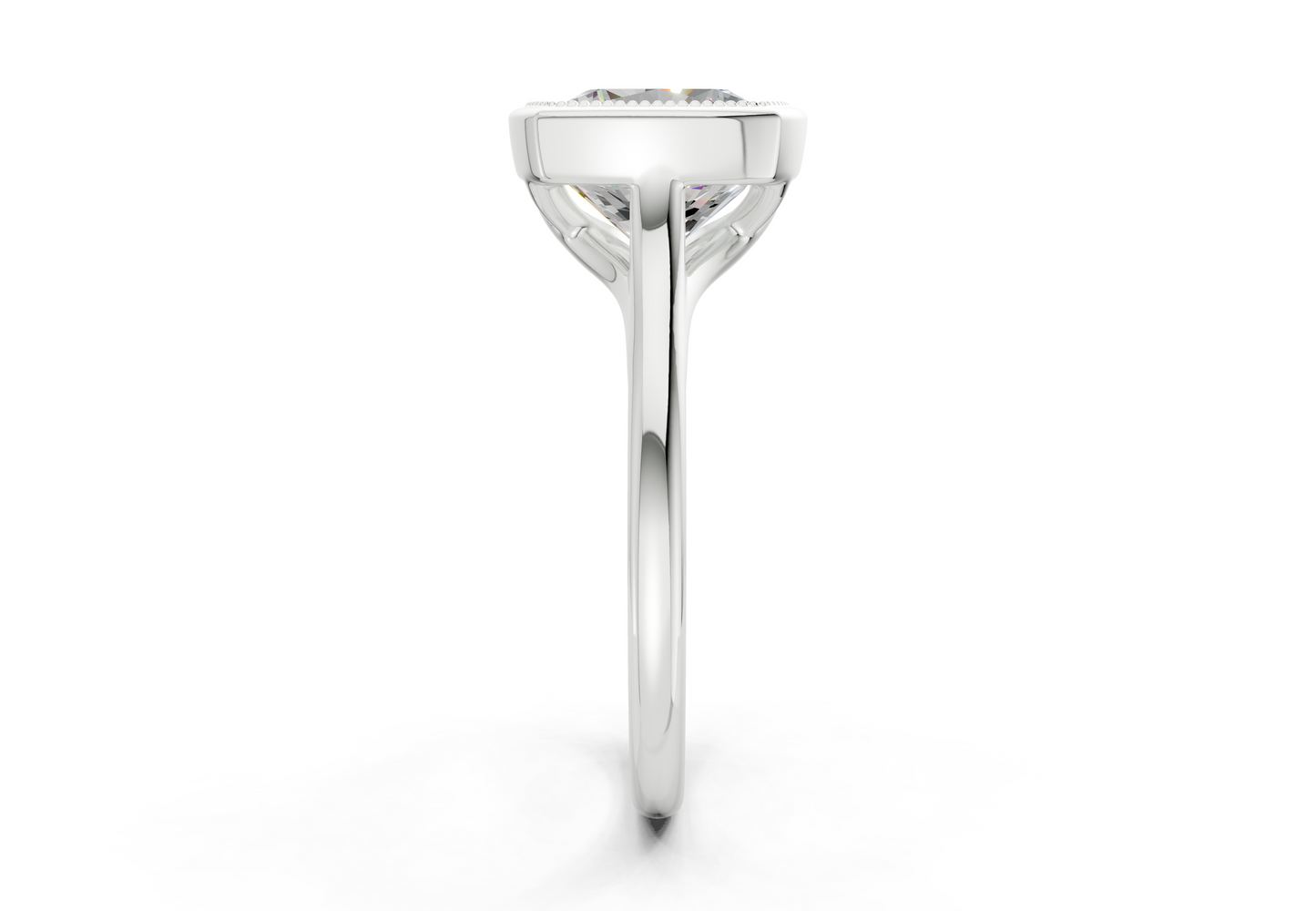 The Hudson Bezel Solitaire Engagement Ring