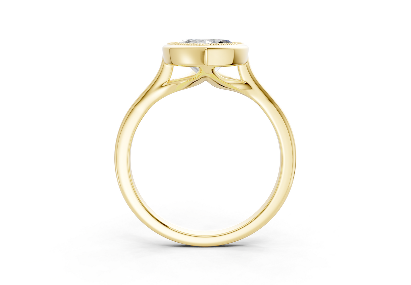 The Hudson Bezel Solitaire Engagement Ring