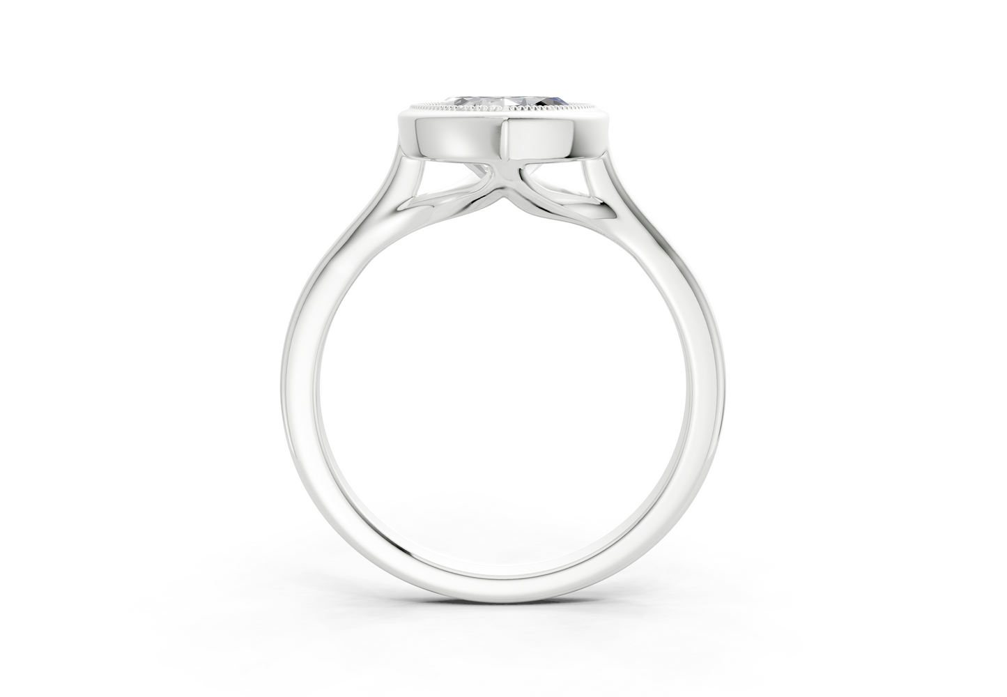 The Hudson Bezel Solitaire Engagement Ring