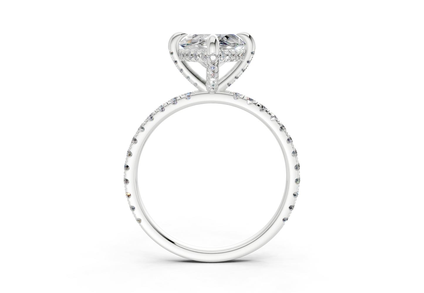 The Carrington Pavé Engagement Ring
