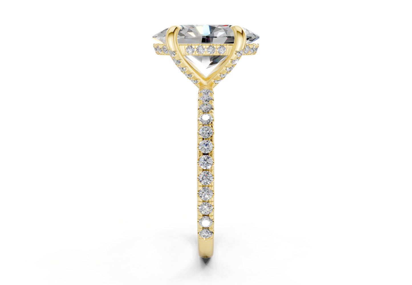 The Carrington Pavé Engagement Ring