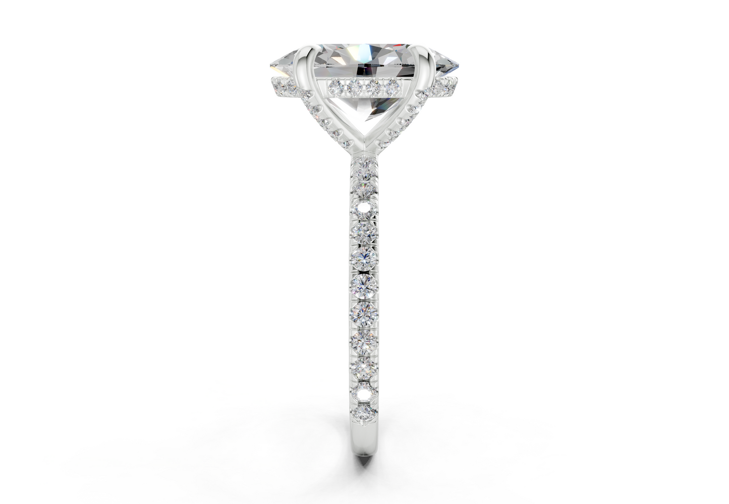 The Carrington Pavé Engagement Ring