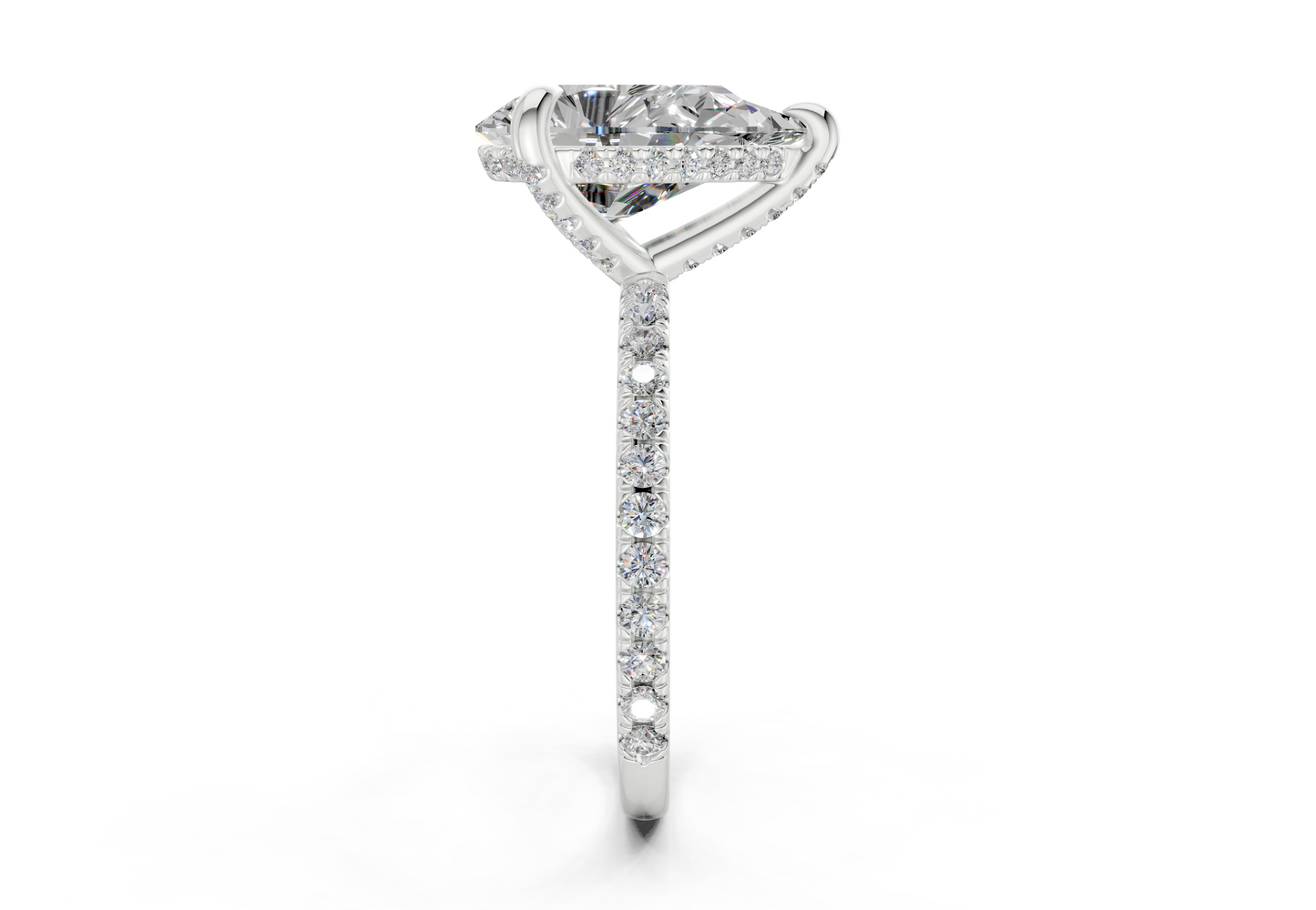 The Carrington Pavé Engagement Ring
