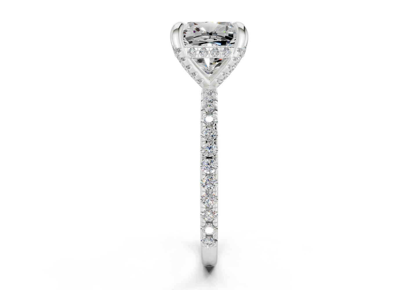 The Carrington Pavé Engagement Ring