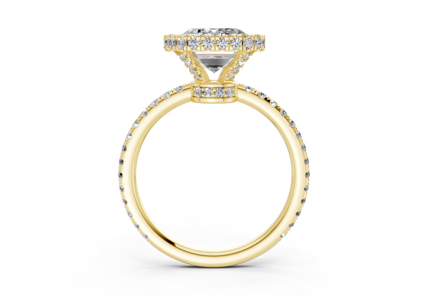 The Majestic Halo Engagement Ring