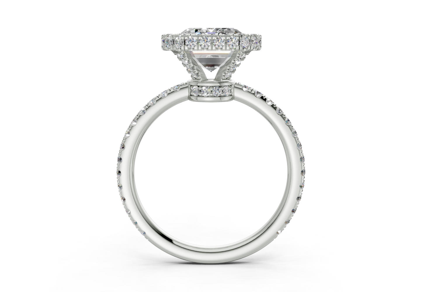 The Majestic Halo Engagement Ring