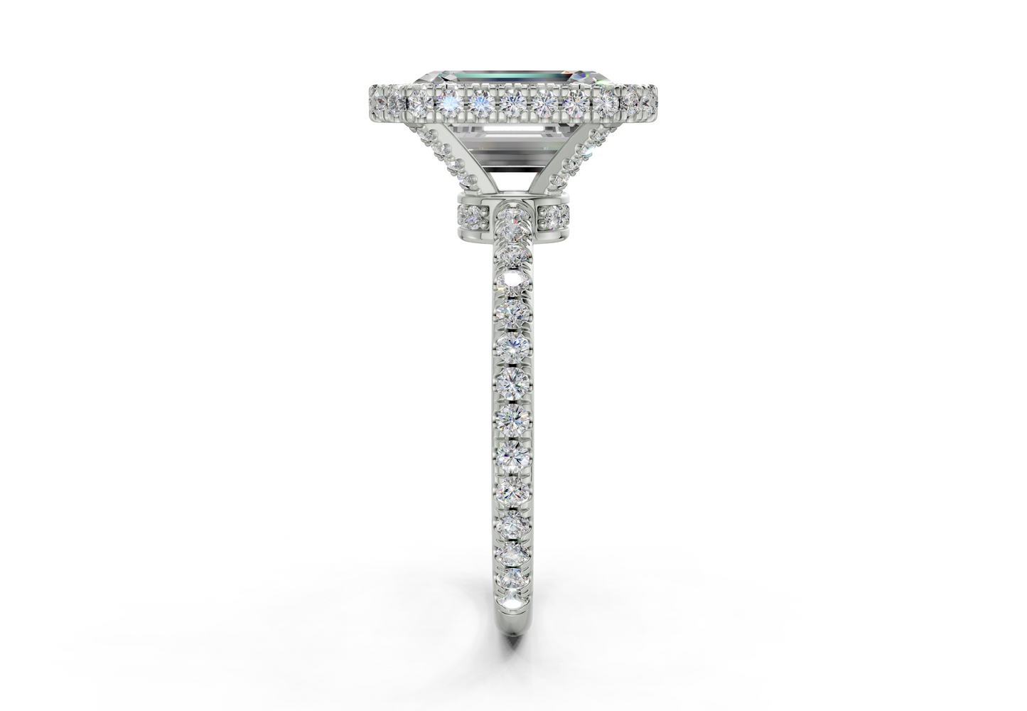 The Majestic Halo Engagement Ring