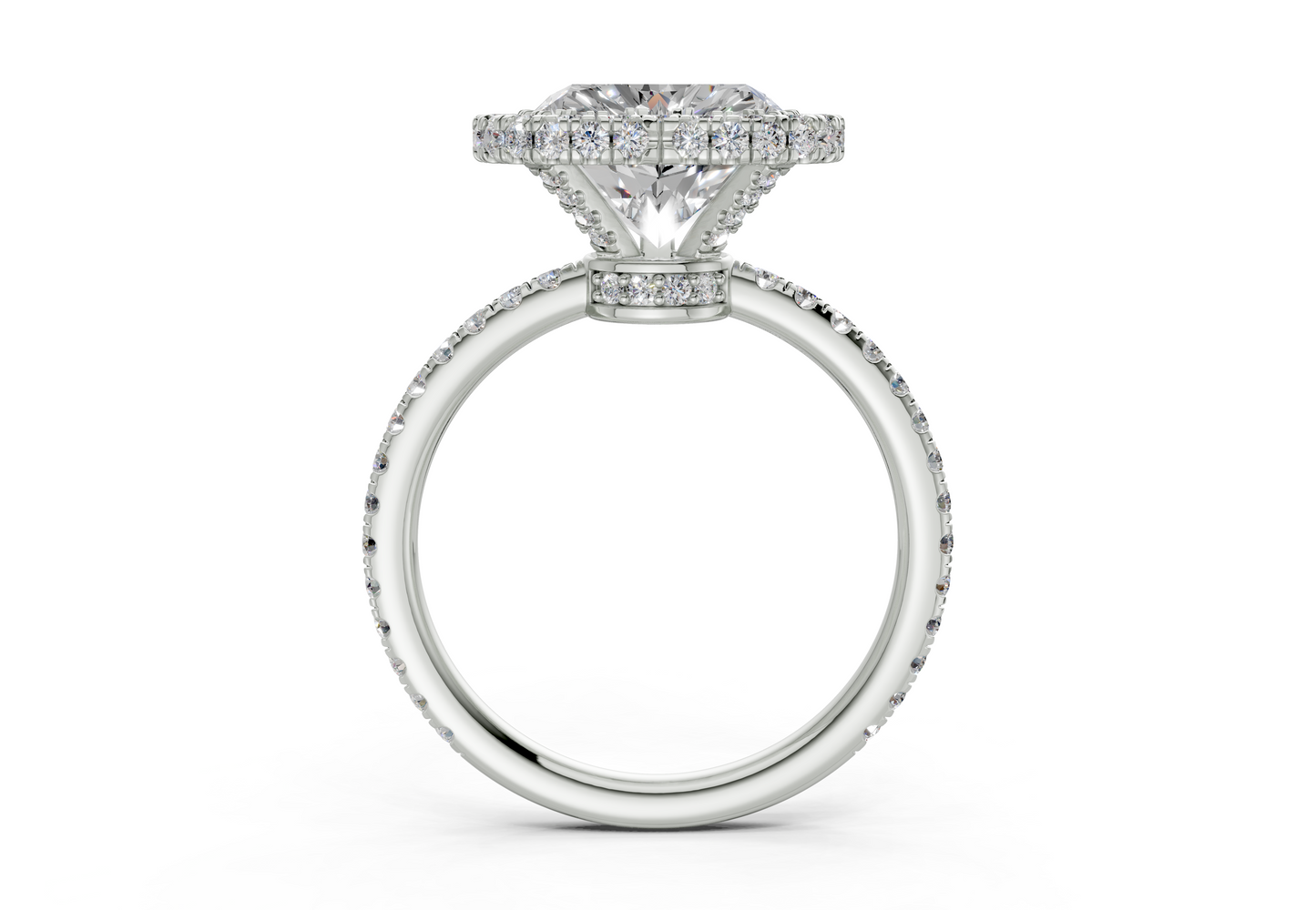 The Majestic Halo Engagement Ring