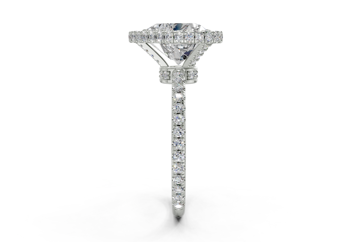 The Majestic Halo Engagement Ring