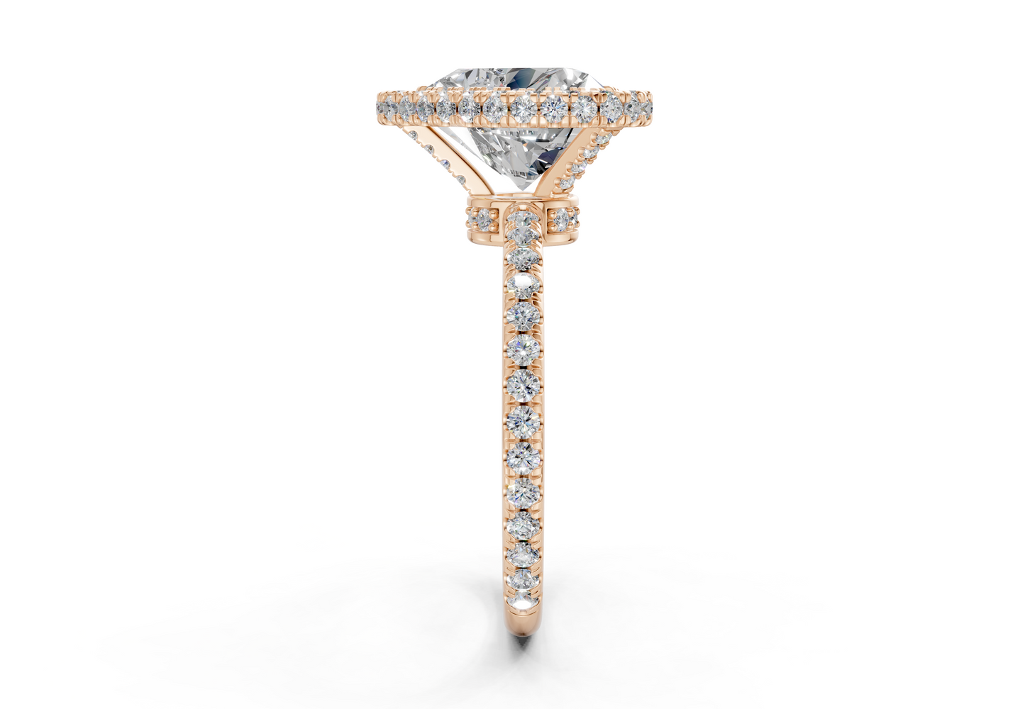 The Majestic Halo Engagement Ring