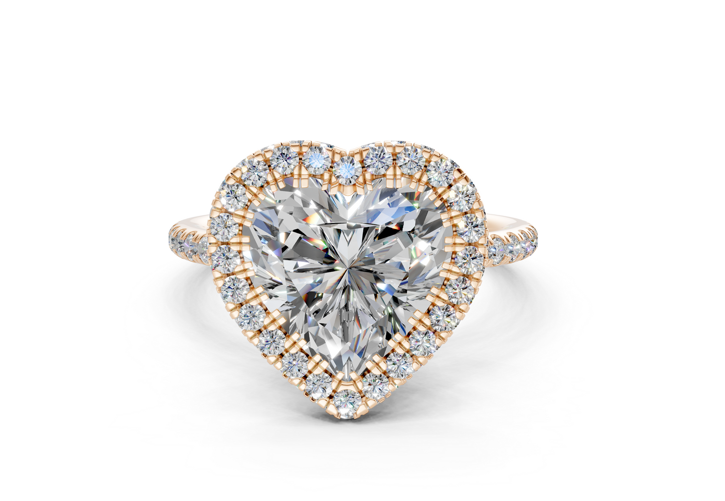 The Majestic Halo Engagement Ring