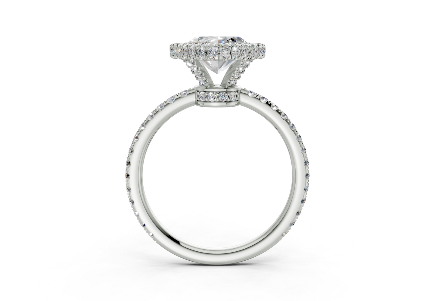 The Majestic Halo Engagement Ring