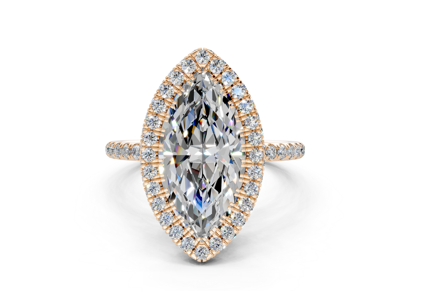 The Majestic Halo Engagement Ring