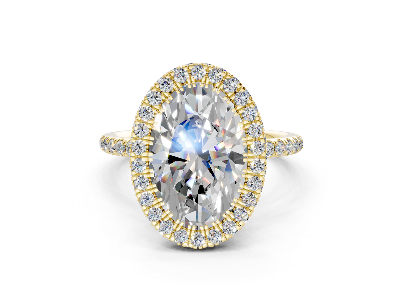 The Majestic Halo Engagement Ring
