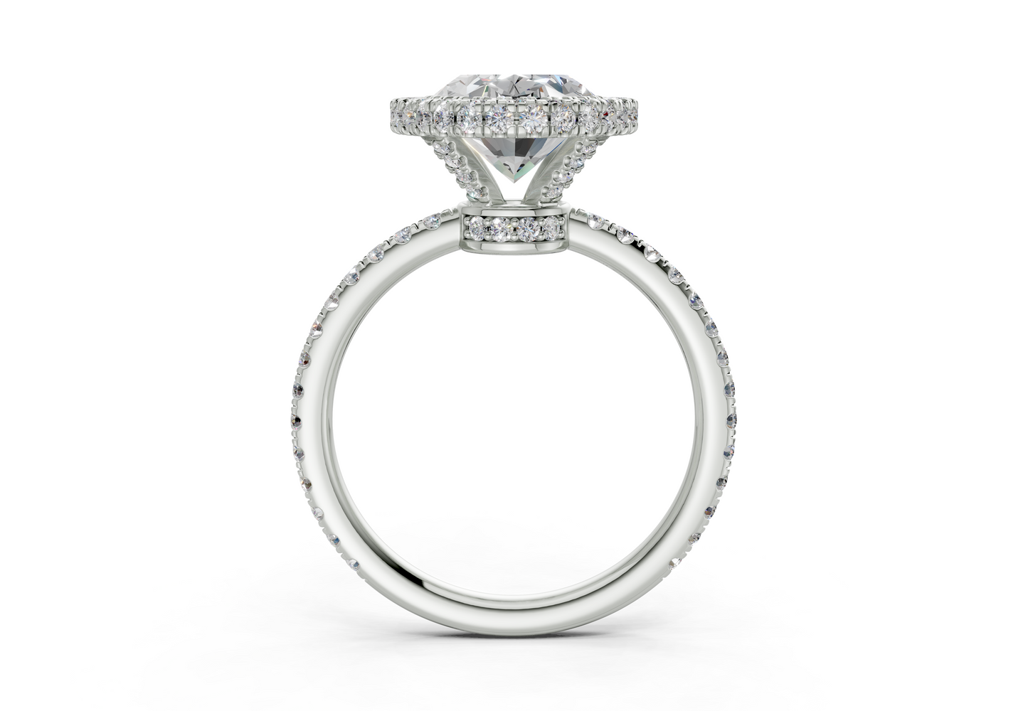 The Majestic Halo Engagement Ring