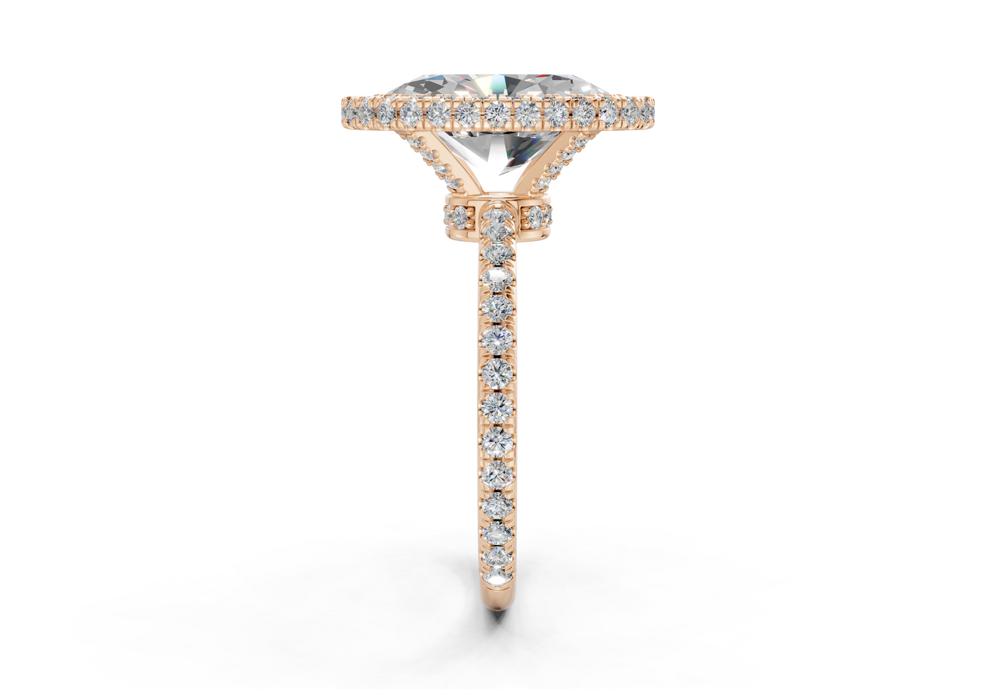 The Majestic Halo Engagement Ring