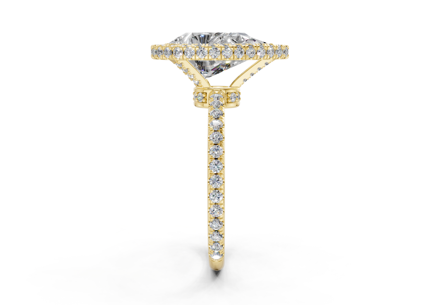 The Majestic Halo Engagement Ring