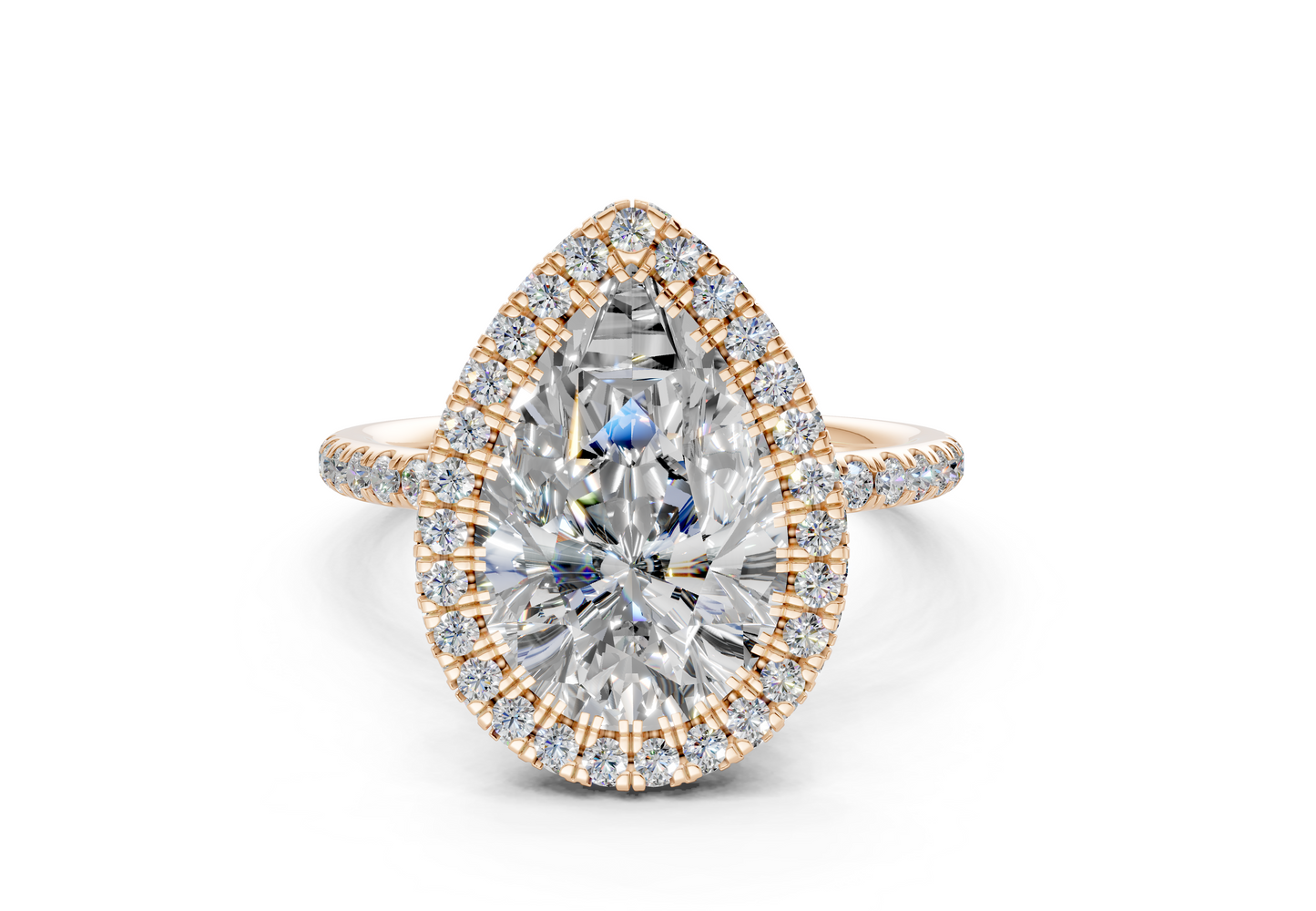 The Majestic Halo Engagement Ring