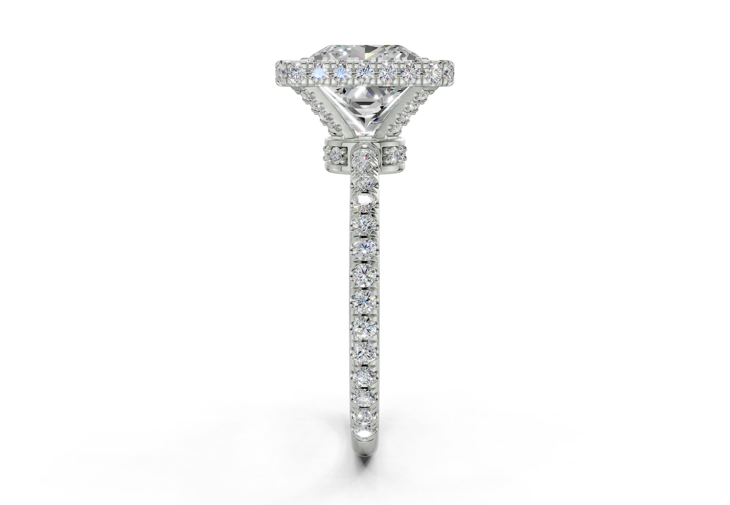 The Majestic Halo Engagement Ring