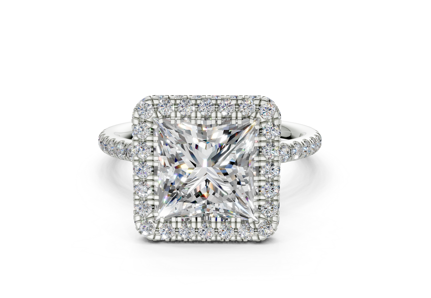 The Majestic Halo Engagement Ring