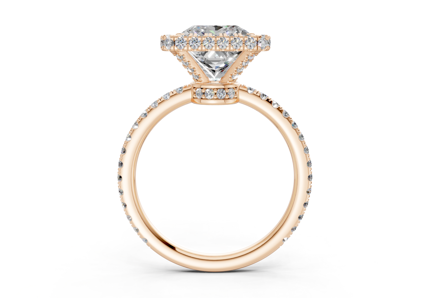 The Majestic Halo Engagement Ring