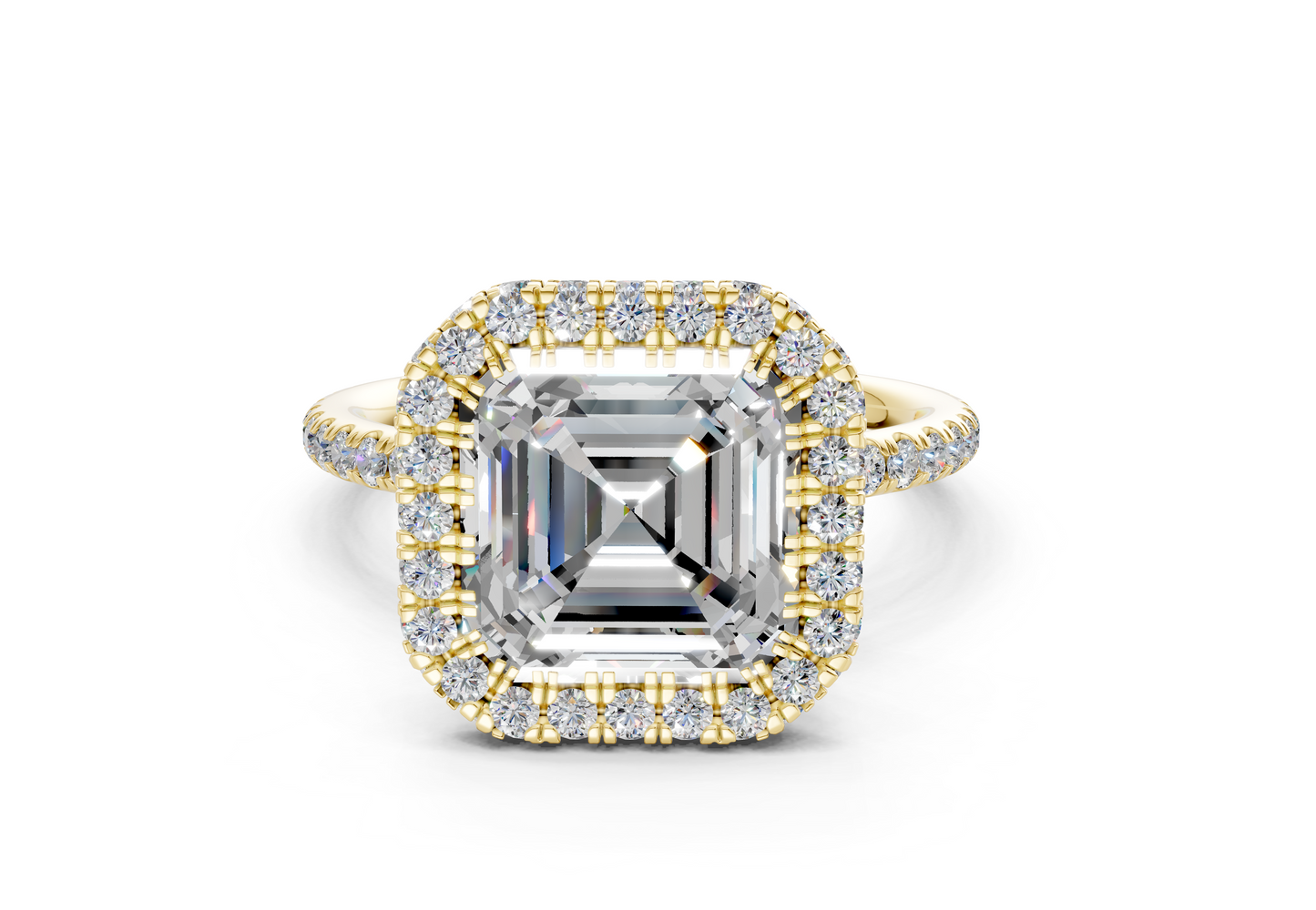 The Majestic Halo Engagement Ring