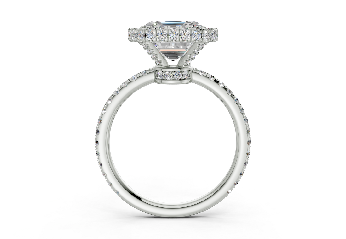 The Majestic Halo Engagement Ring