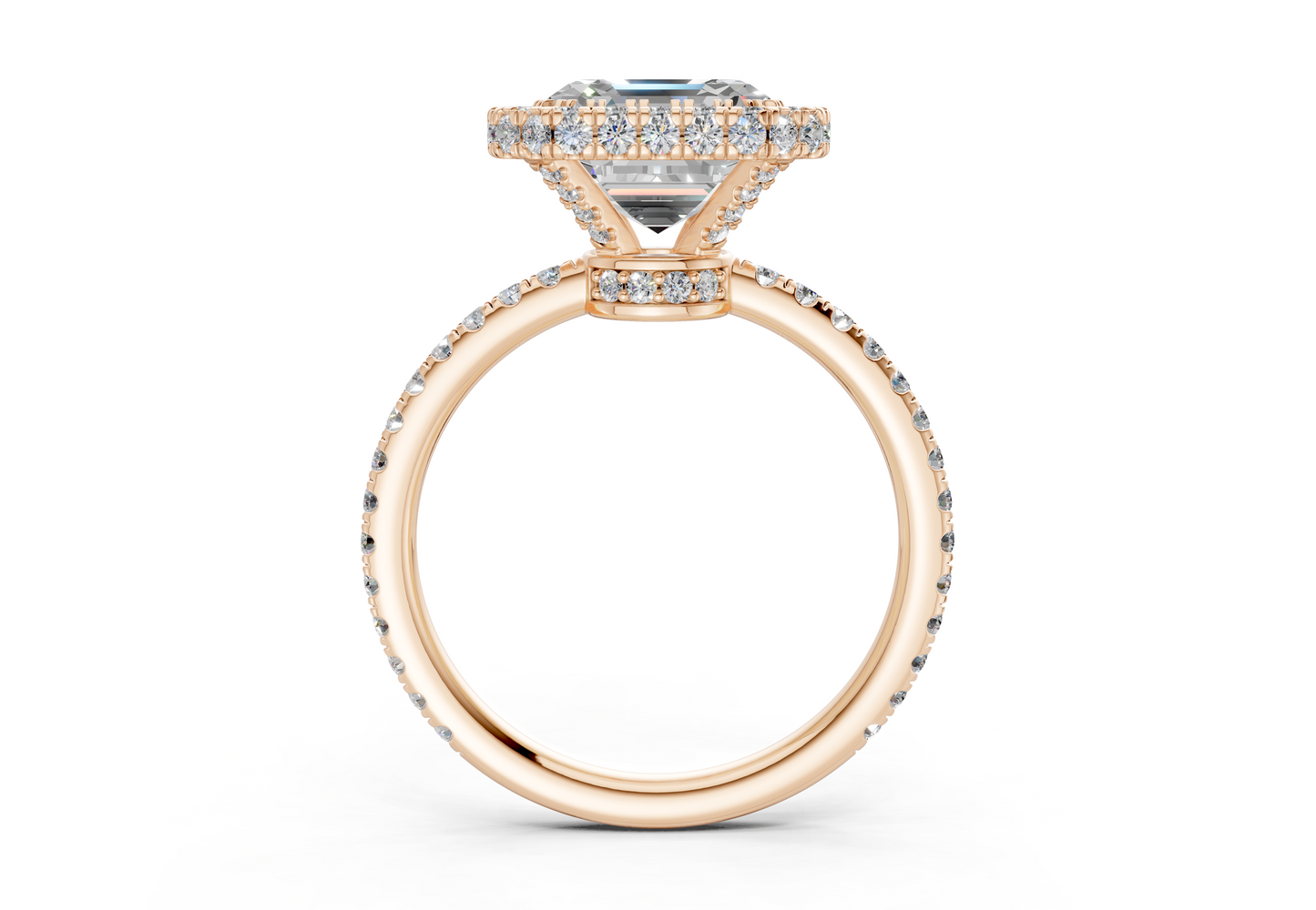 The Majestic Halo Engagement Ring