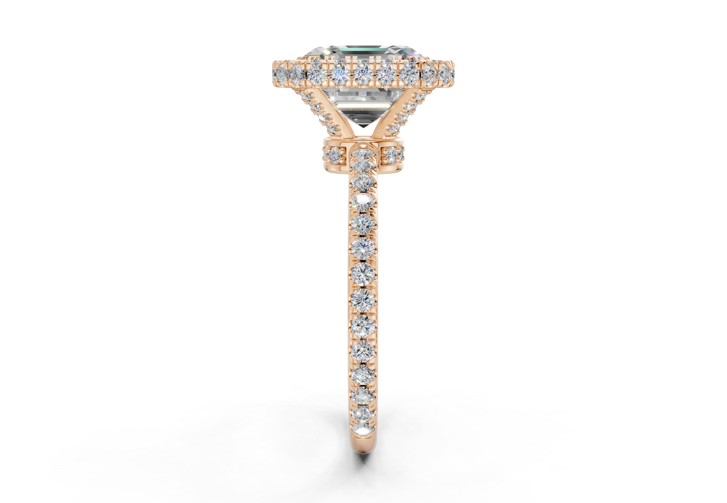 The Majestic Halo Engagement Ring