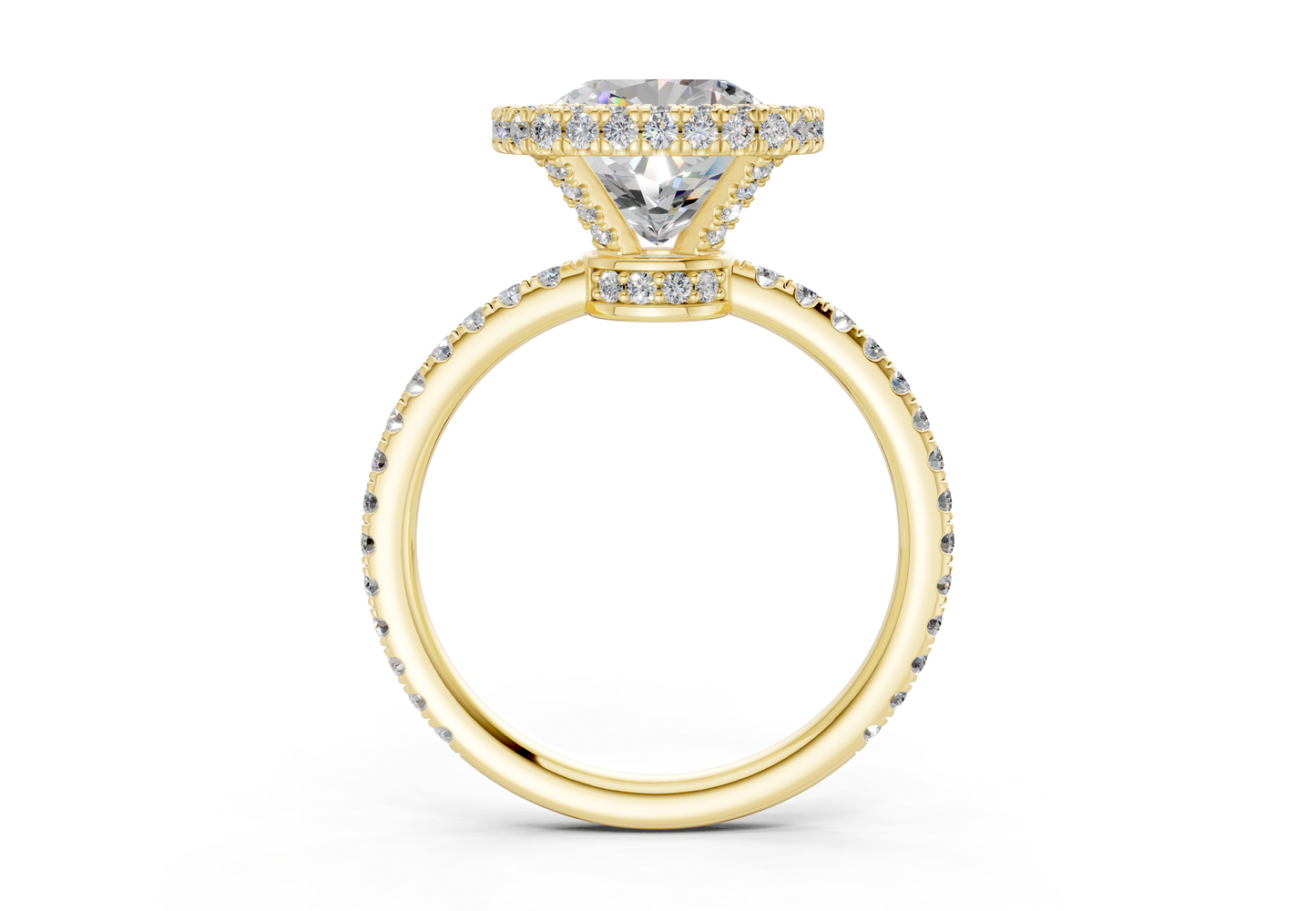 The Majestic Halo Engagement Ring