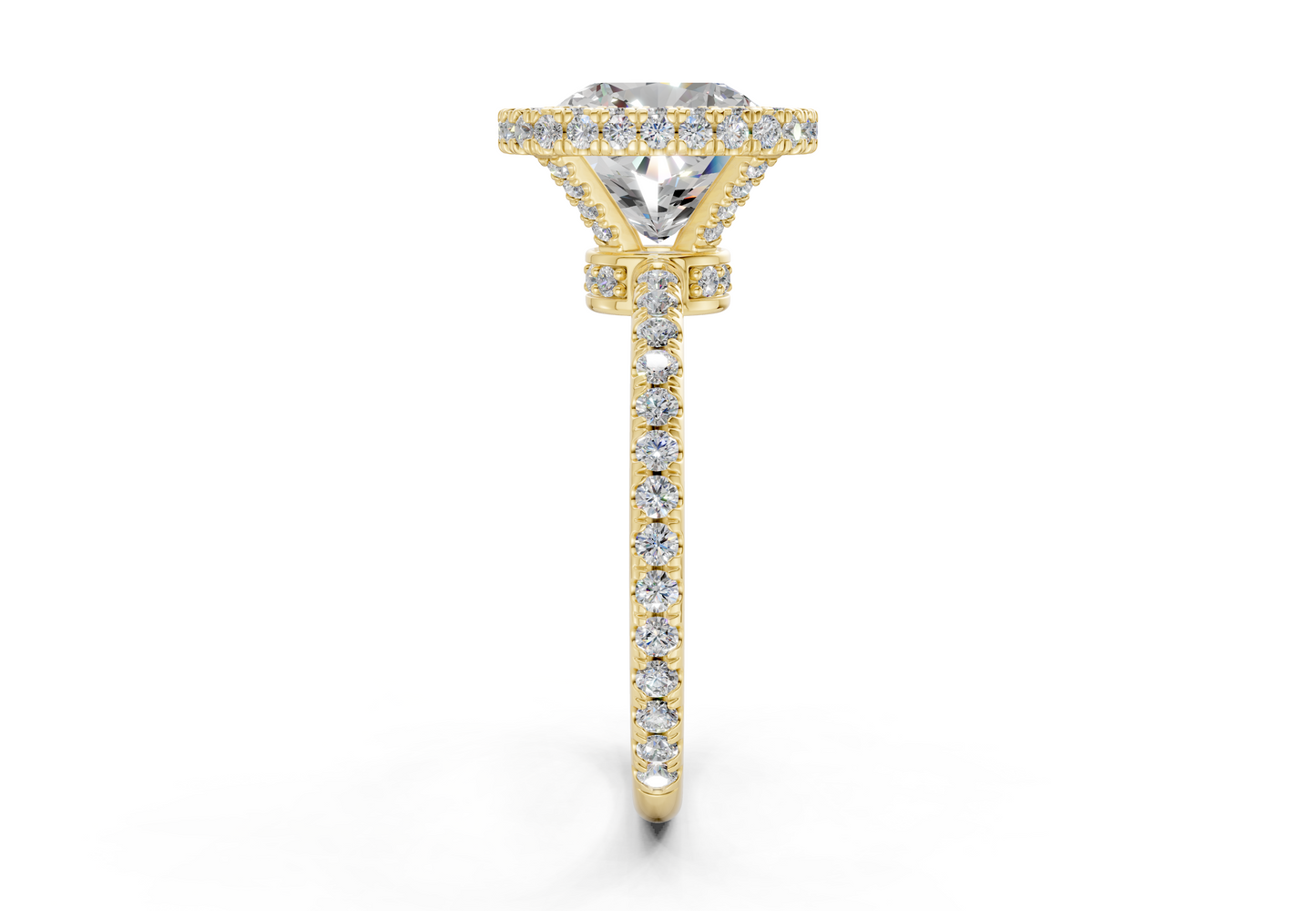 The Majestic Halo Engagement Ring