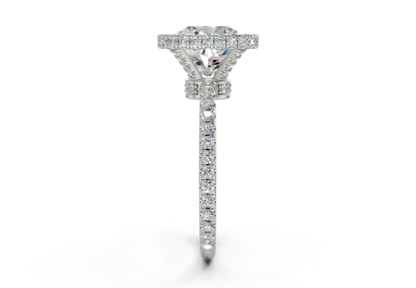 The Majestic Halo Engagement Ring
