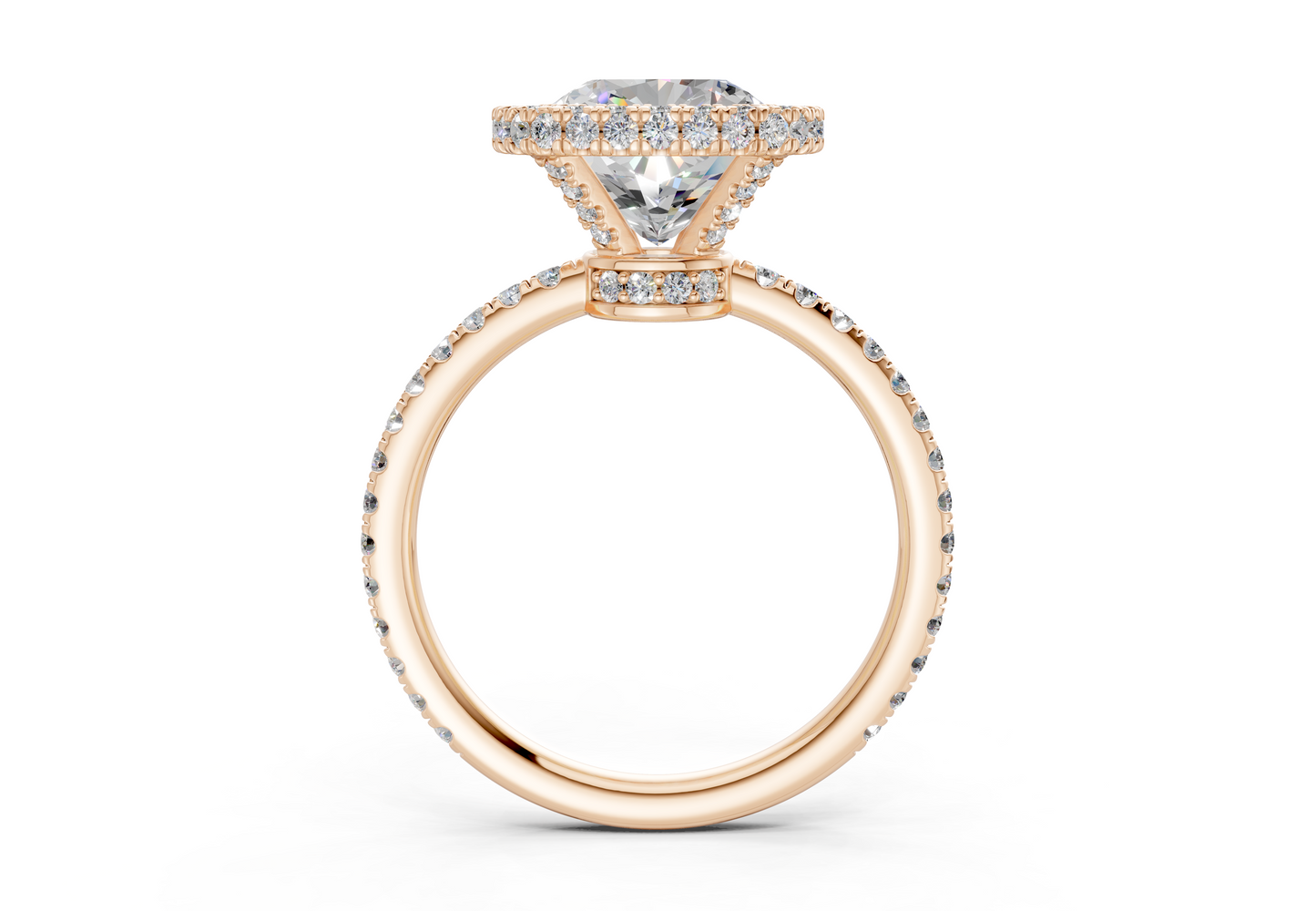 The Majestic Halo Engagement Ring