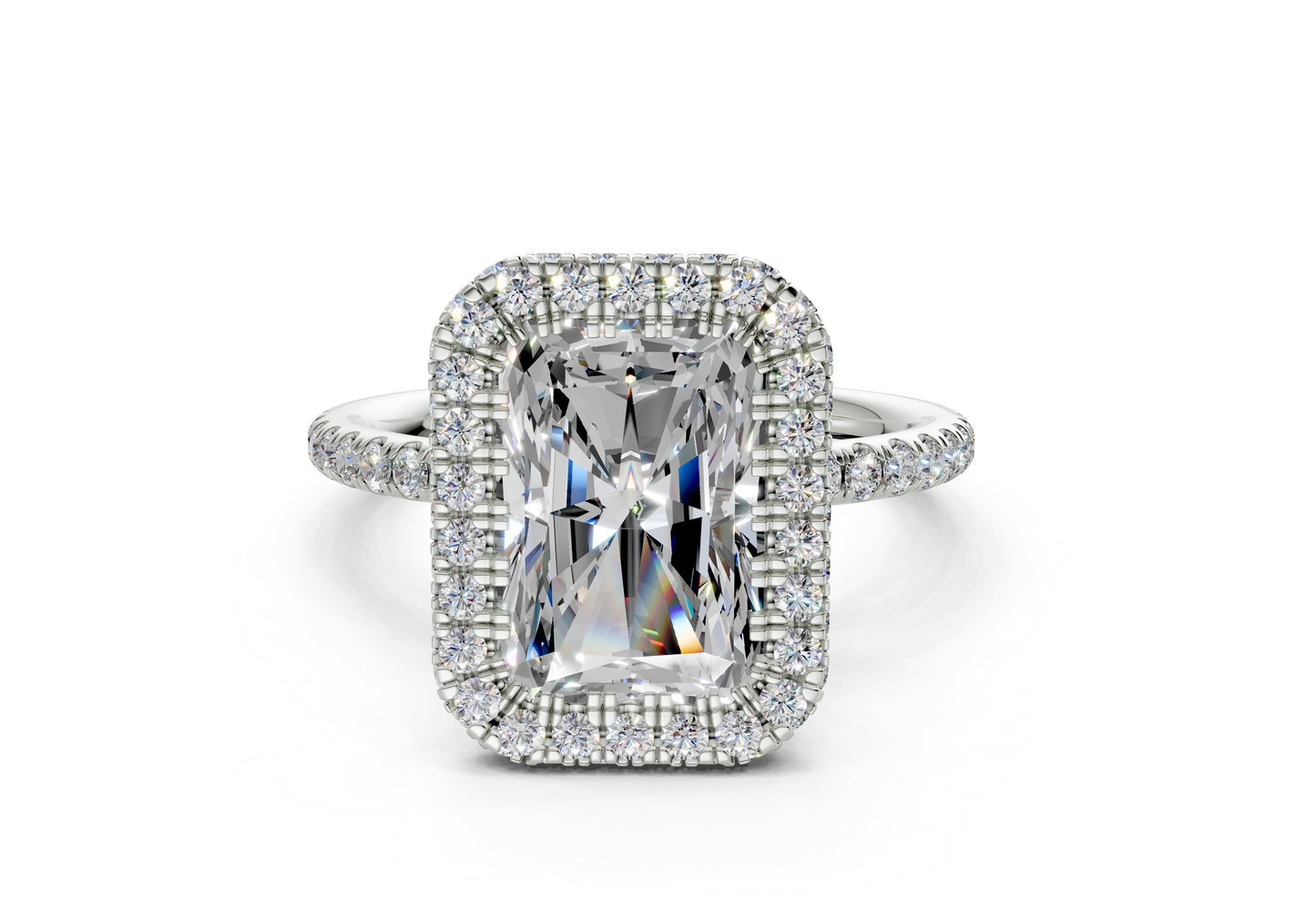 The Majestic Halo Engagement Ring