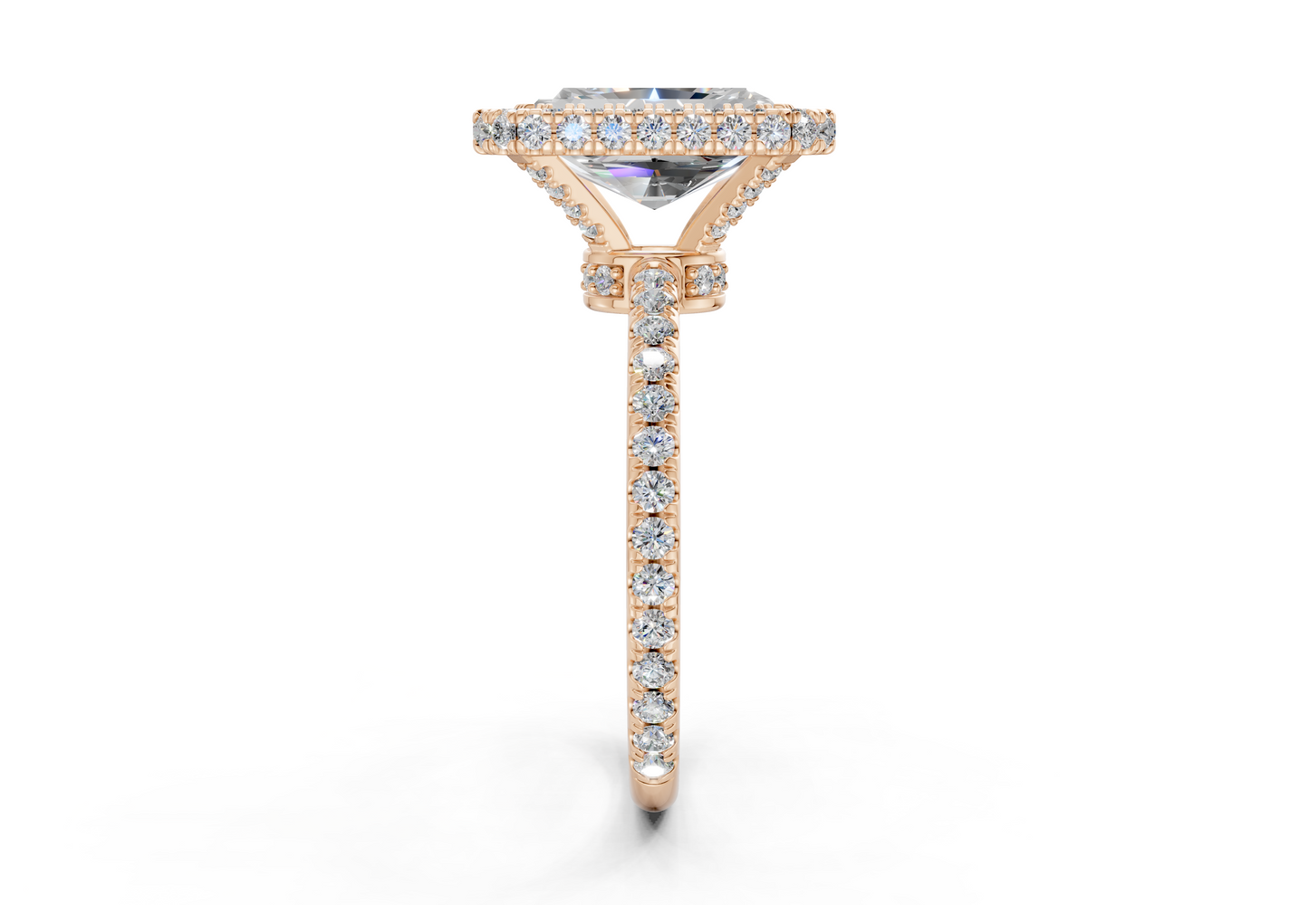 The Majestic Halo Engagement Ring