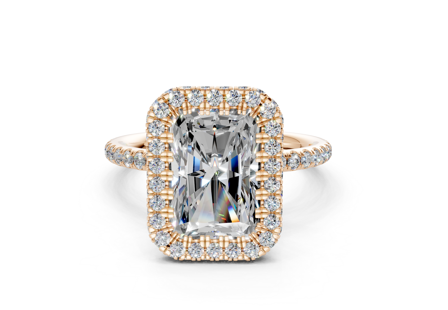 The Majestic Halo Engagement Ring