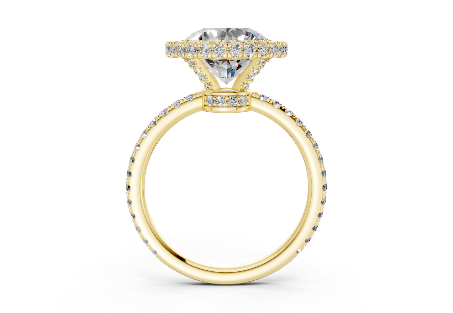 The Majestic Halo Engagement Ring