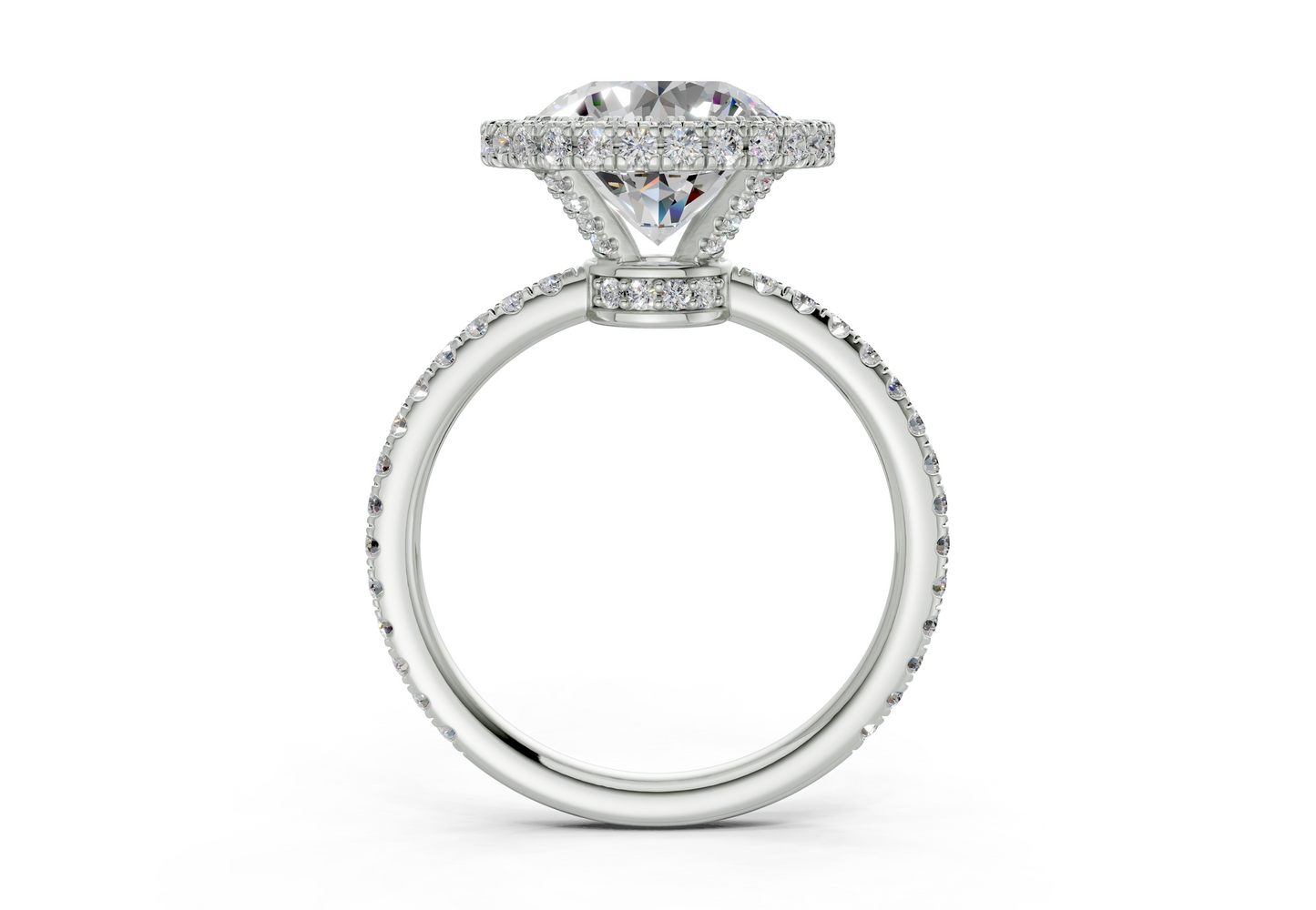 The Majestic Halo Engagement Ring